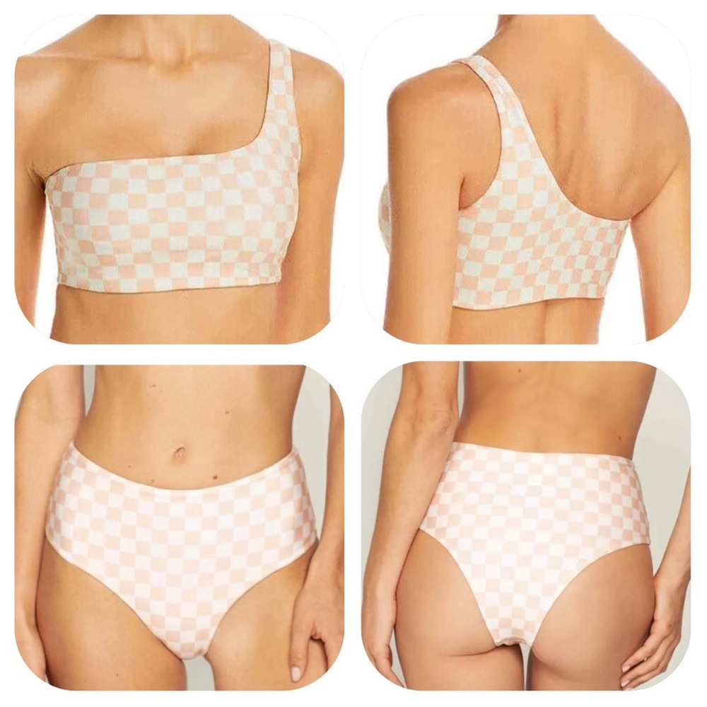NWT Peixoto L beige check bikini - Picture 3 of 13